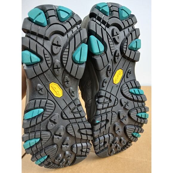 LIKE NEW Merrell Women’s Moab 3 Waterproof Hiking Shoes Granite Size 10W - Picture 3 of 5
